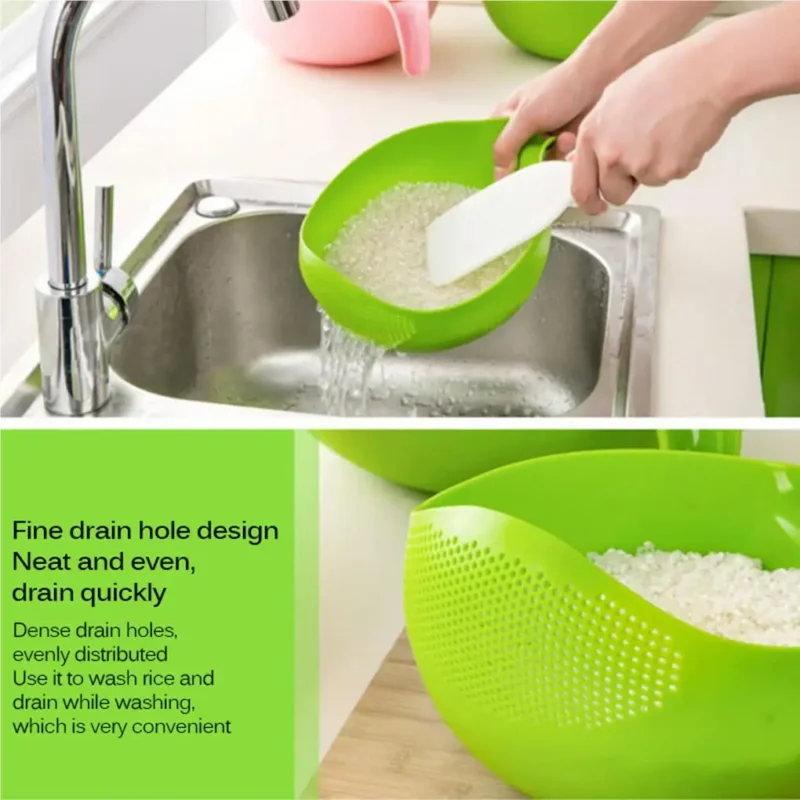 Rice Washing Filter Strainer Basket Colander Sieve Fruit Vegetable Bowl Drainer Cleaning Tools Home Kitchen Kit kitchen tools - Image 5