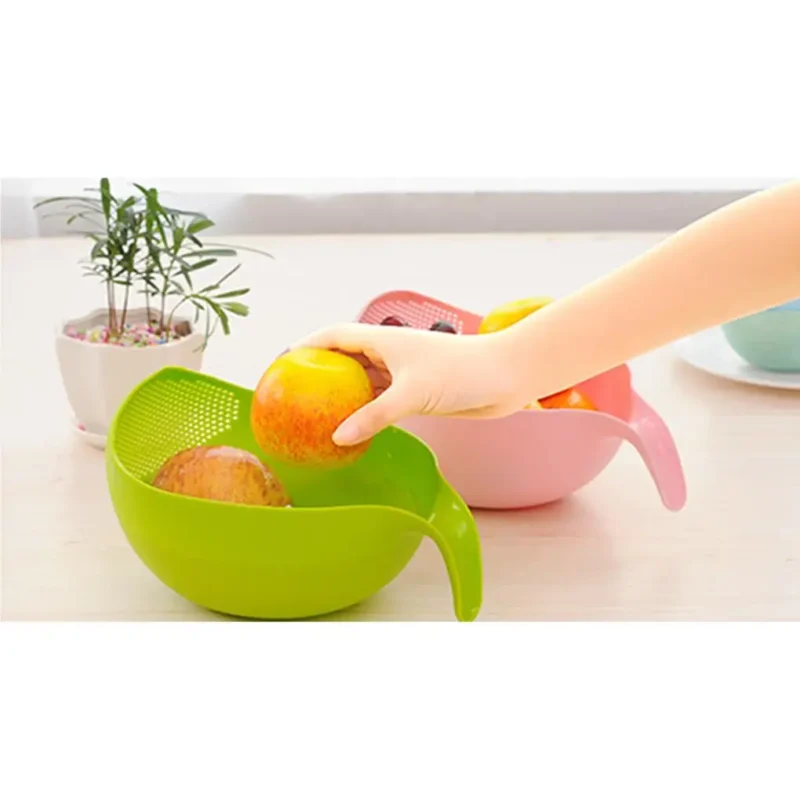 Rice Washing Filter Strainer Basket Colander Sieve Fruit Vegetable Bowl Drainer Cleaning Tools Home Kitchen Kit kitchen tools - Image 2